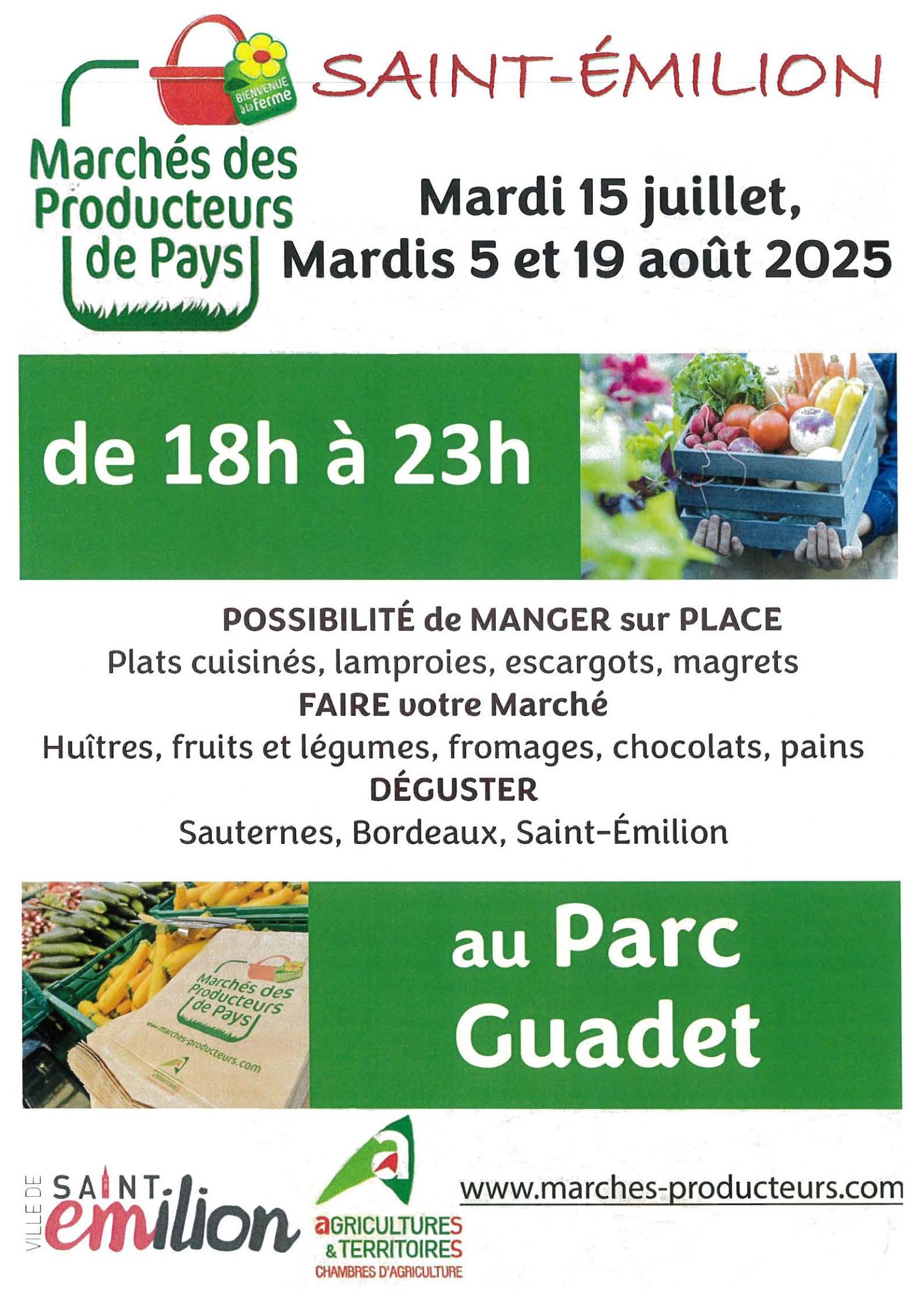 Affiche Marchs des producteurs 2025